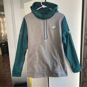 Philadelphia Eagles Under Armour Gray and Green Men's Hoodie